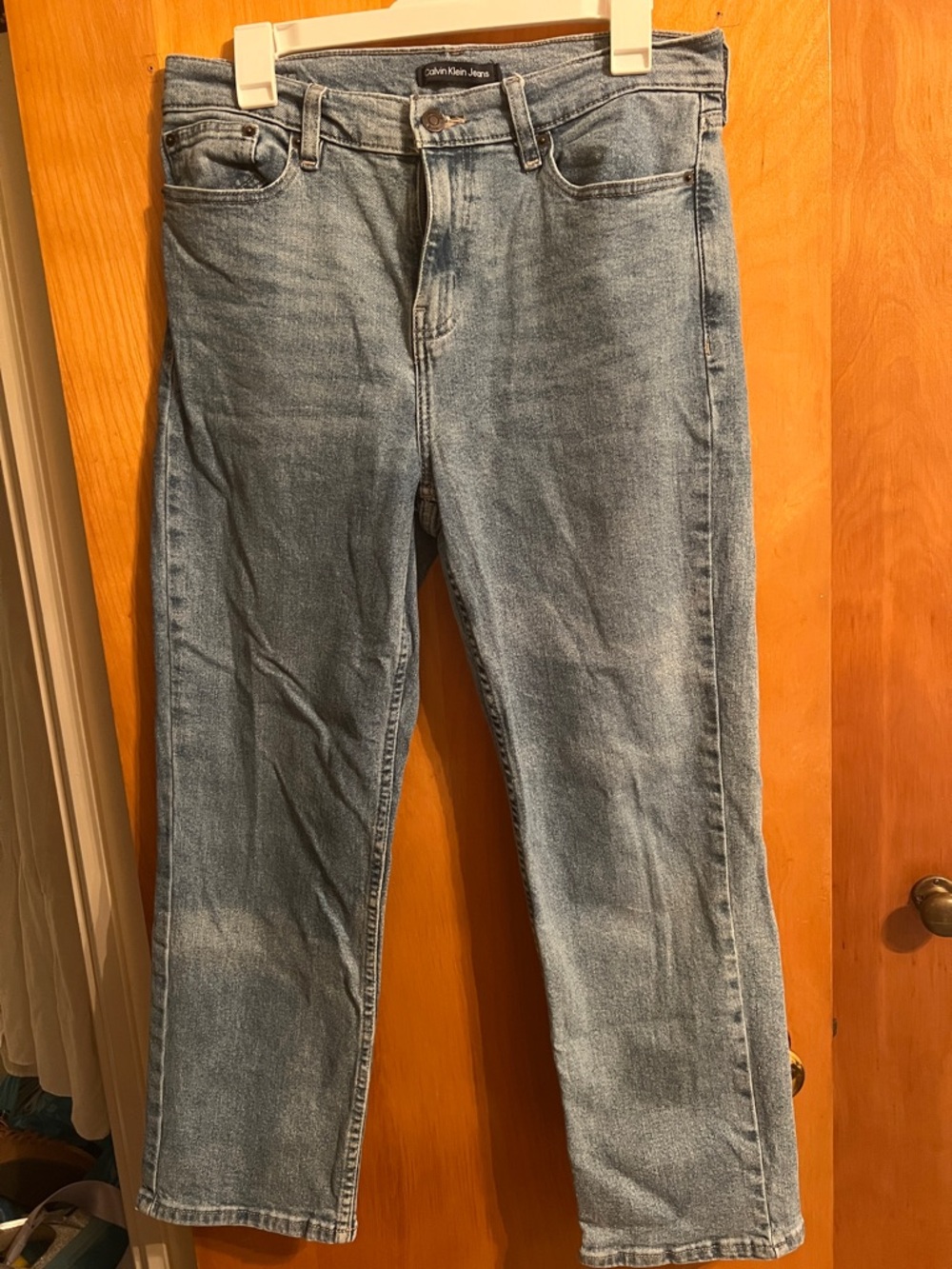 Calvin Klein Light Wash Women's Straight-Leg Jeans